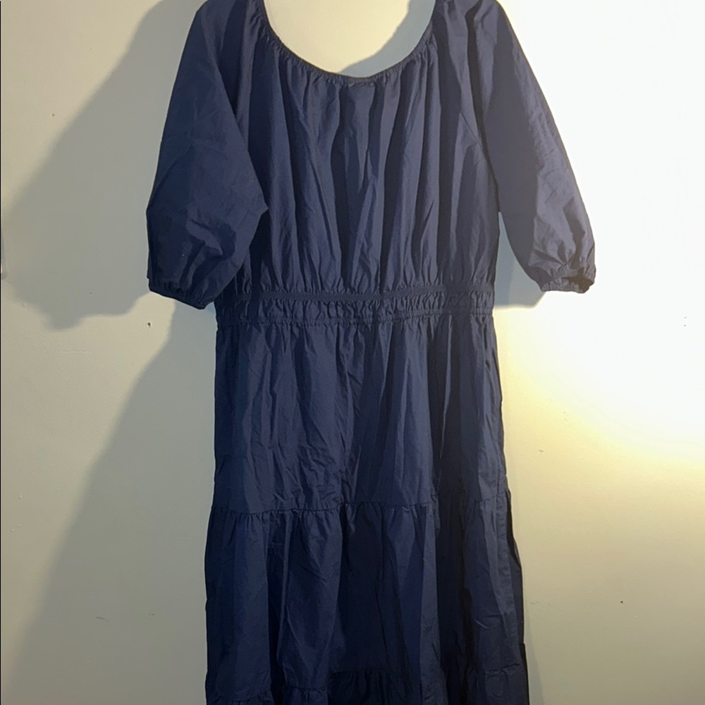 Stylish Navy Maxi Dress plus size 2x